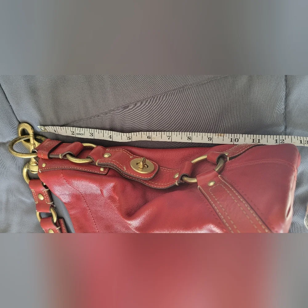 Large Coach Cowhide Leathet Bag
